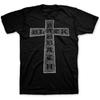 Black Sabbath Classic Cross Logo T-shirt-Black