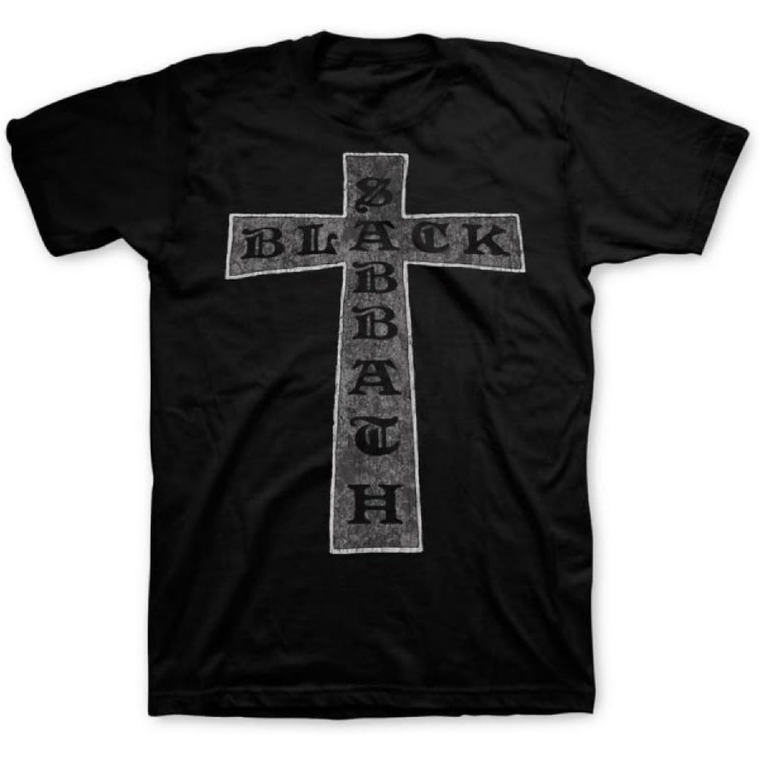 Black Sabbath Classic Cross Logo T-shirt-Black S