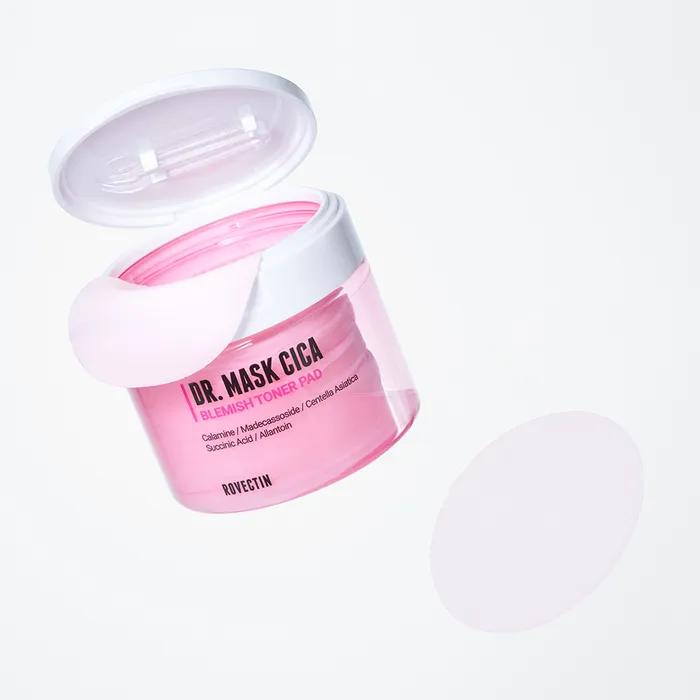 Rovectin Doctor Mask Cica Blemish Toner Pads 60 Sheets
