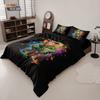 3pcs St. Patrick's Day Printed Coreless Down Duvet Cover Set Comfortable Bedroom Bedding Decoration Machine Washable