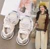 Girls' Sneakers Spring and Autumn 2025 New Dad Breathable Mesh Boys Double Net Shoes Net Shoes Children's Shoes