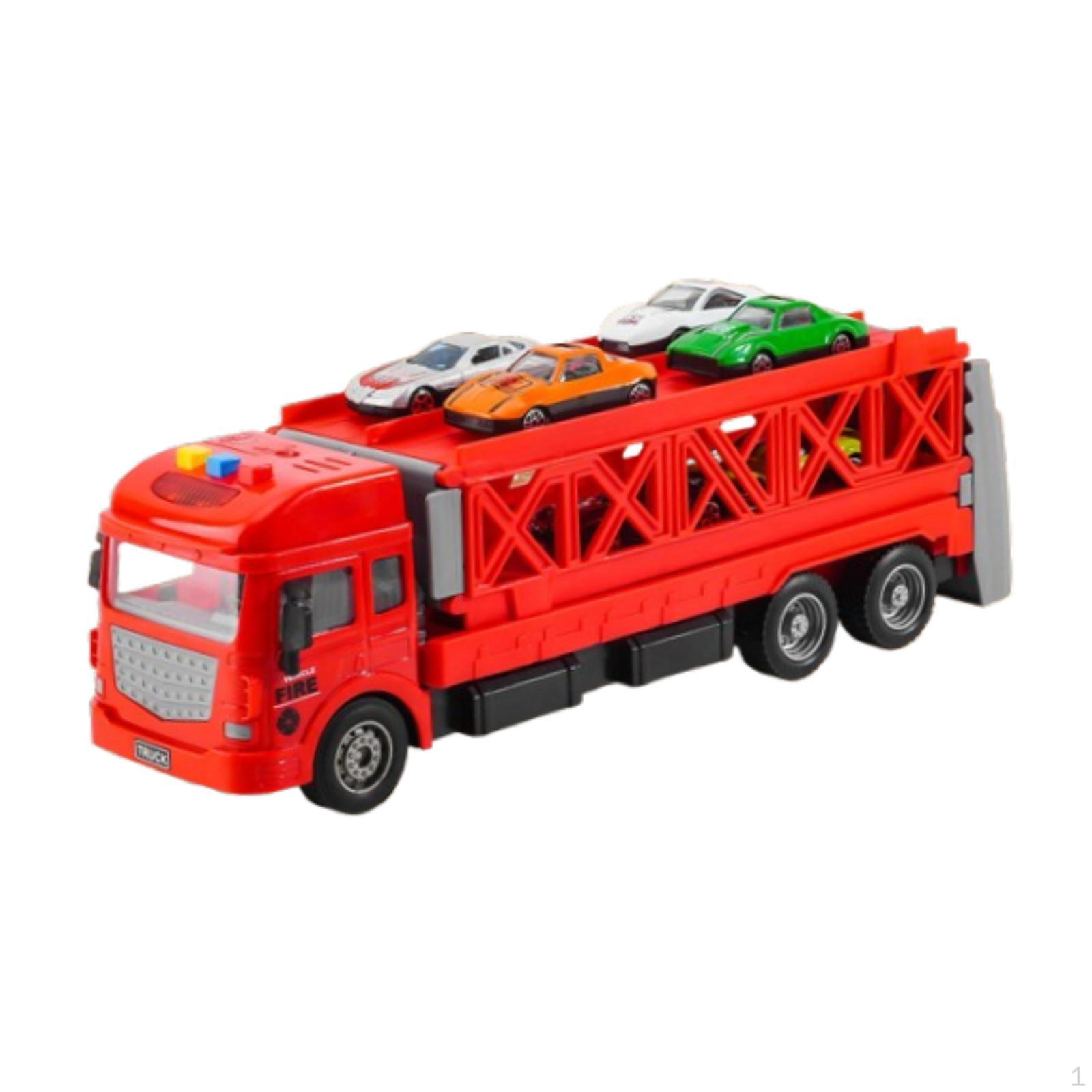 

Хранение и транспортировка машинок Игрушечный грузовик-тягач Пусковые установки Игровой набор с машинами, транспорт Single layer красный