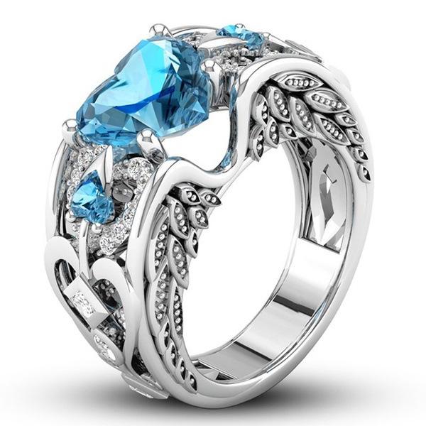 Classic 5 Color Authentic 925 Silver Ring Multicolor Love Heart Zircon Ring Wedding Jewelry Gift for Mother Anel Bijoux