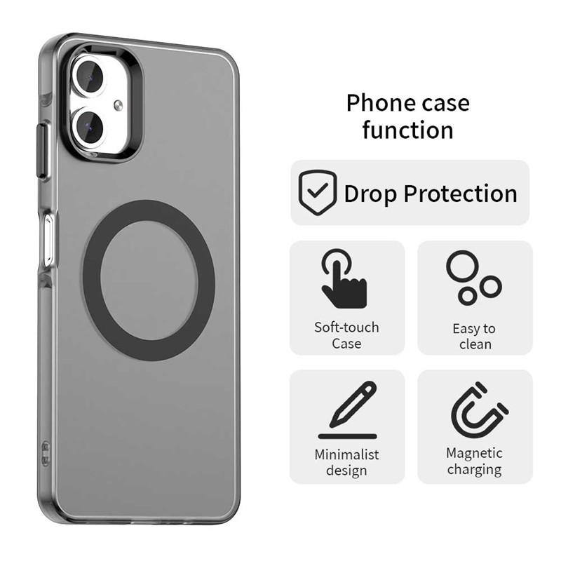 For Samsung Galaxy A06 4G Case Magsafe Wireless Charging Cover Samsung Galaxy A06 A16 A26 A36 A56 5G Matte TPU Phone Case Bumper