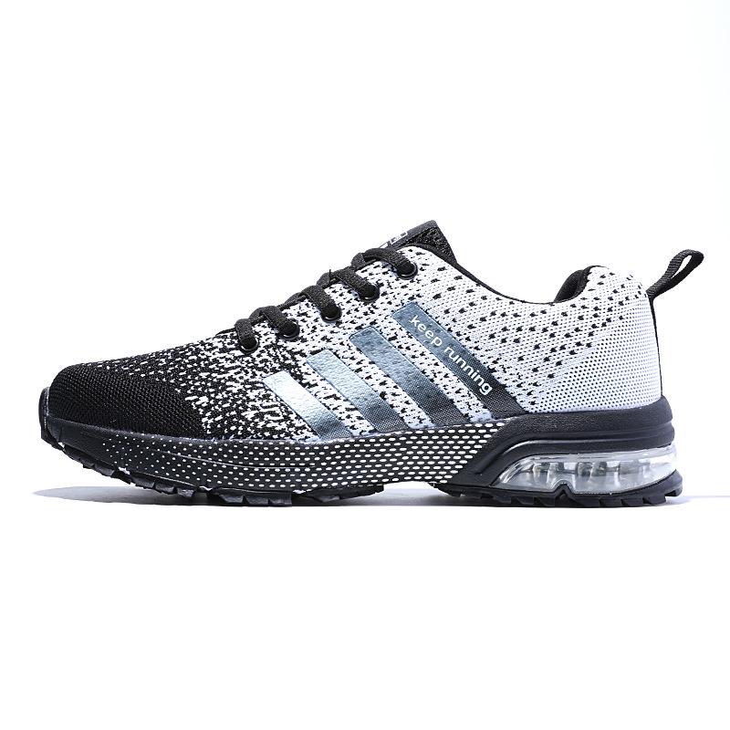 Herren Flyknit Air Cushion Lauf-Sneakers - Leicht, Atmungsaktiv, Übergröße, Vielseitig, Trendig.