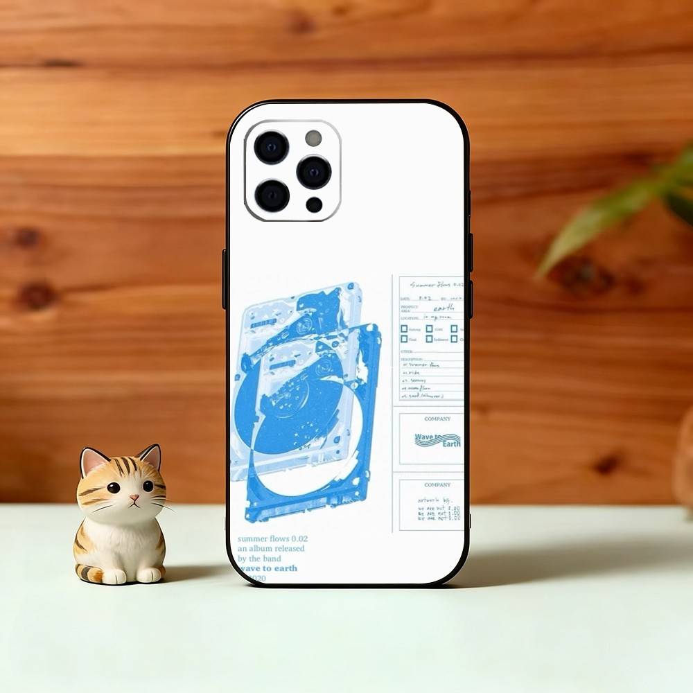 

W-Wave To Earth S-Summer Flows Phone Case Silicone Soft For IPhone 17 16 15 14 13 12 11 X XR Plus Pro Max Plus iPhone16se4
