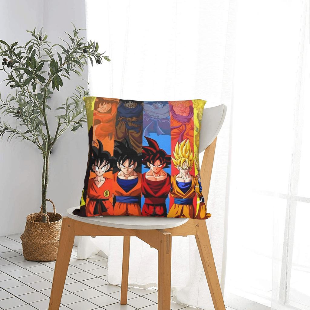 Dbz Pillowcase Polyester Cushion Cover Decor Dbz Throw Pillow Case Cover Home Square 40X40Cm