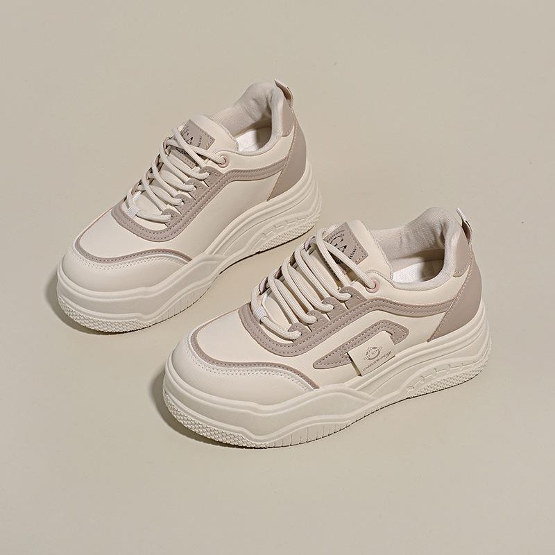 Small inner height increase sports and leisure shoes women's spring new thick baseplate shoes Q