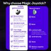 Joystick-Controller-Griff für Handyspiele, verzögerungsfrei, tragbar, wiederaufladbar, universeller Handy-Controller-Griff