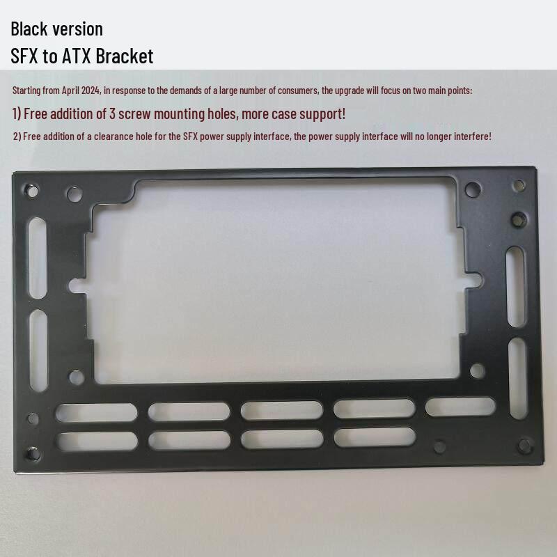 

Black ATX to SFX Power Supply Bracket Adapter for Desktop чёрный