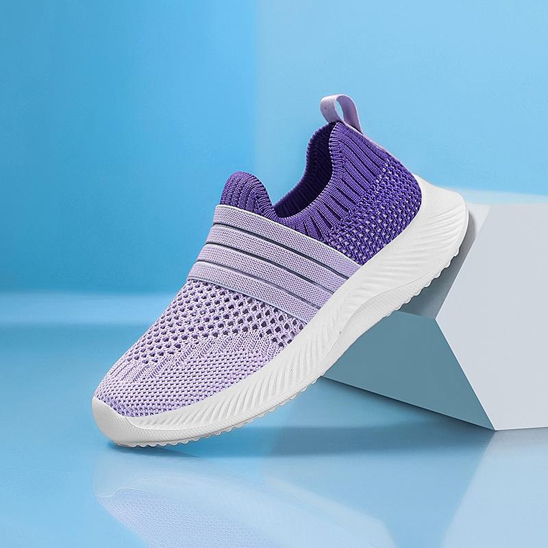 Classmates Boys and girls single mesh shoes summer thin breathable mesh one pedal soft sole casual children's sports shoes