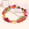 Ethnic Style Multilayer Bead Necklace Marine Organism Charms Dopamine Necklace  Women