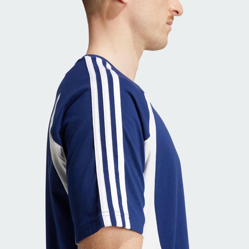 adidas Originals Archive Fashion Soft Skin-Friendly Versatile Short Sleeve T-Shirt Men Tops Blue White IX9647