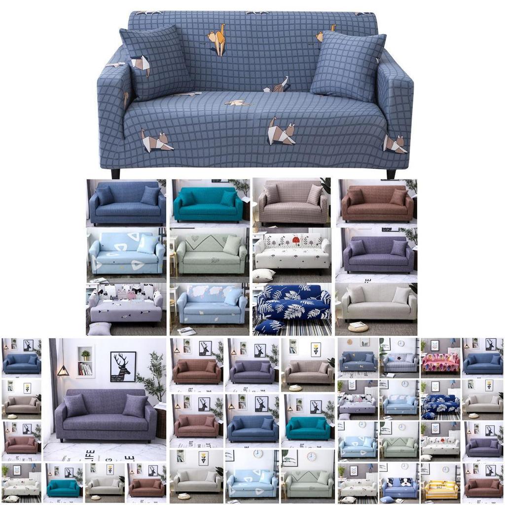 Wrinkle Resistant Solid Color Stretch Sofa Cover For Enhanced Living Room Style