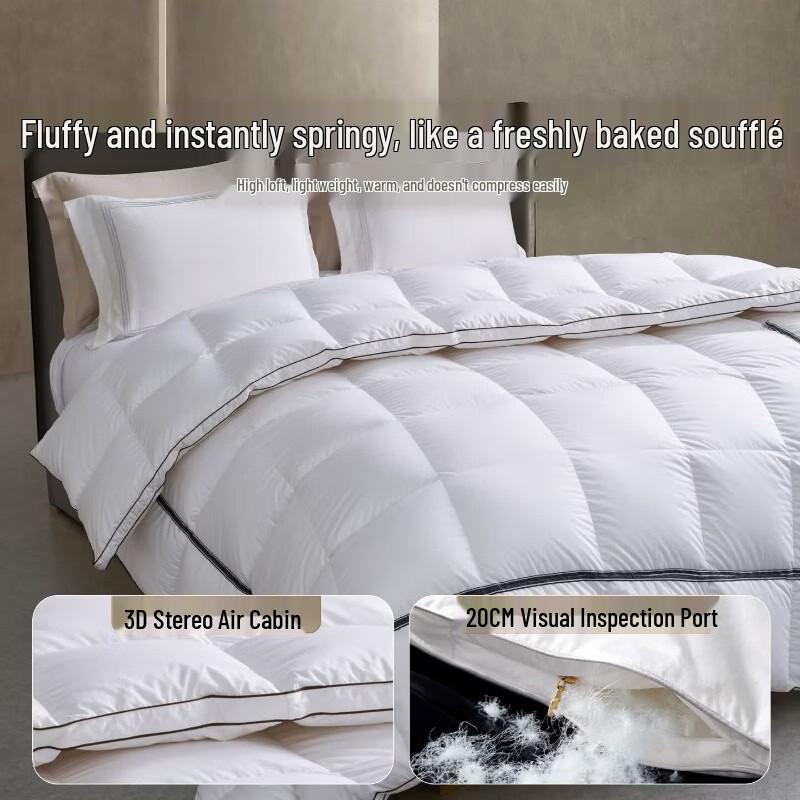 Beyond 95% Hungarian White Goose Down All-Season Quilt