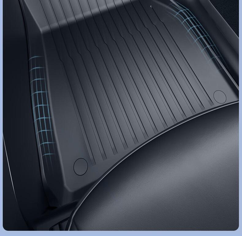 Tesla Model Y/3 Refresh Floor Mats & Trunk Storage - TPE Molded Carpets