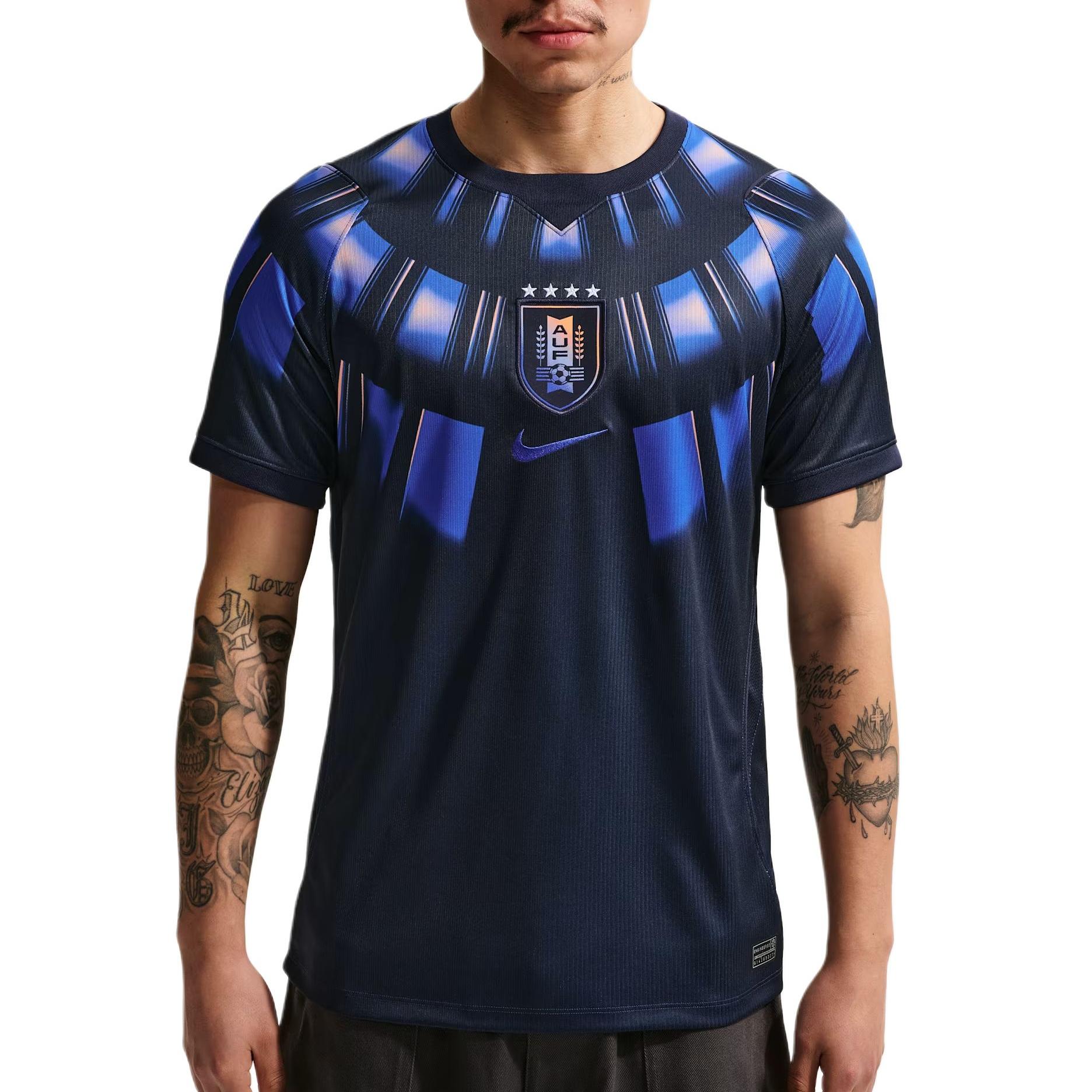 

Nike Dri-Fit 2026 Season Uruguay Away Fan Version Outdoor Quick-Dry Sports Short Sleeve Football Shirt Men tops IO4681-451 M