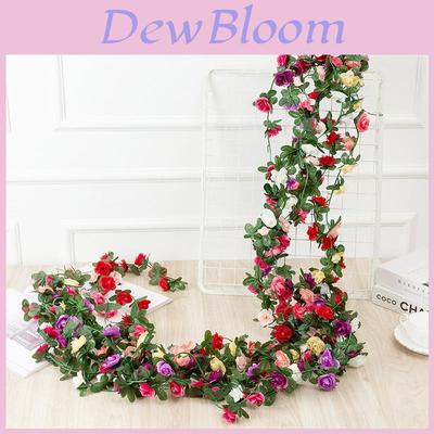 Stunning 2.5m Artificial Flowers Spring Small Peony Ivy Leaf Vine For Elegant Home Decor