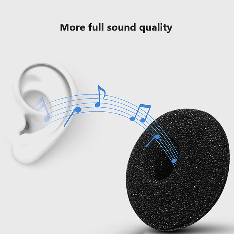 20 ks Krytky na sluchátka Mp3 Mp4 Mobilní telefon Náušníky pro sluchátka Pěna 18 mm Houbička Bluetooth sluchátka Náhradní
