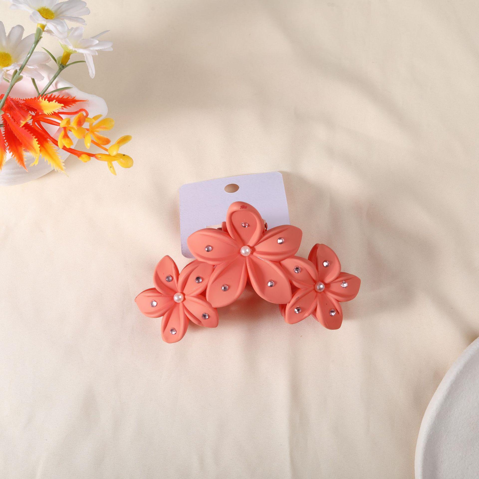 Fashion Floral Claw Clip for Updo - Seaside Vacation Hair Accessory