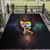 Alfombra de Suelo Suave Patrón David Bowie Alfombra de Área Felpudo Decorativo Para Decoración de Habitación del Hogar