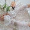 Elegant Bows Arm Sleeves Women Lace Fingerless Gloves Cosplay Costume Accessories for Women and Girls