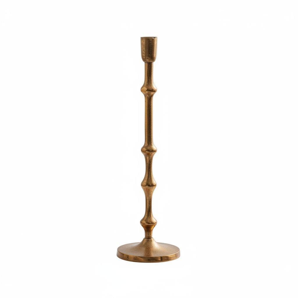 Candle Holder Metal Candlestick Vintage Finish for Romantic Dinners
