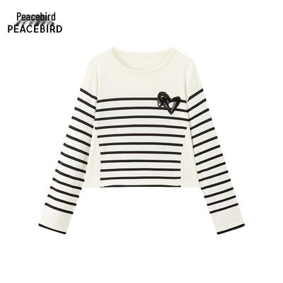PEACEBIRD Women's Crew Neck Knitted Sweater