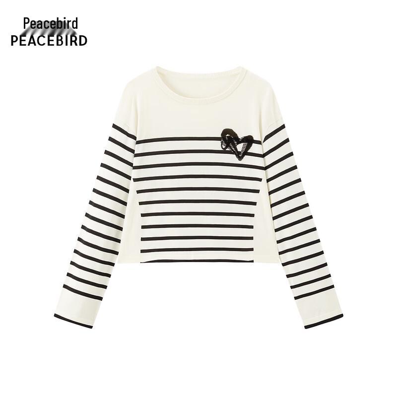 PEACEBIRD Women s Crew Neck Knitted Sweater M