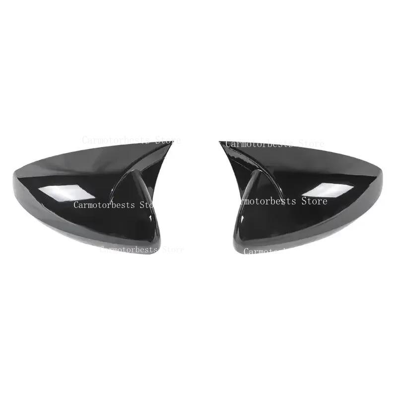 Rearview Side Mirror Cover Fit For Volkswagen VW POLO 2018 2019 2020 2021 2022 2023Sticker Wing Cap Trims Exterior Accessories