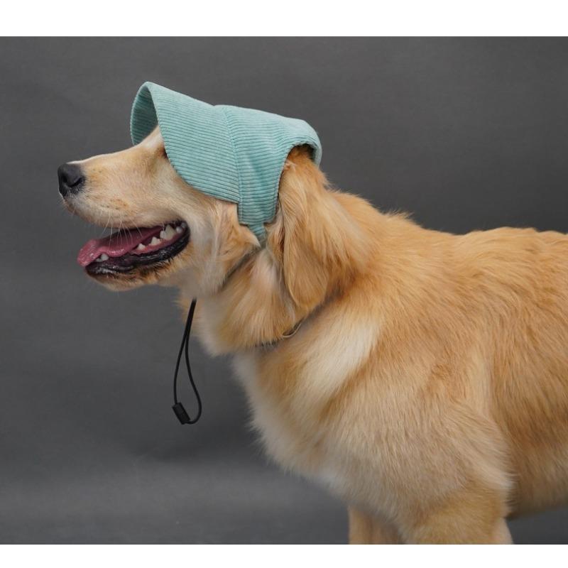 Cute Pet Baseball Cap Ear Hole Design Outdoor Sun Hat Dog Visor Cap for Golden Retriever Labrador Big Dogs Walking Travel Pet Accessories