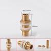 1/8" 1/4" 3/8" 1/2" 3/4" BSPP Male Full Thread Barrel Nipple Bulkhead Brass Connector Water Tank Fitting
