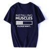 Summer New Unisexs Printed Sports Tshirt Muscle Shirt Outdoor Sports Fitness Top Vintage Cotton Roundneck Casual Clothing