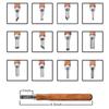 12Pcs/set Craft 12 Piece Olive Kernel Carving Set Creative DIY Hand Carving Tools  Woodworkers