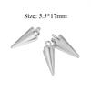 10pcs Gold Color Stainless Steel Circular Cone Charms DIY Jewelry Making Earrings Pendant Findings Handmade Bracelets Supplies