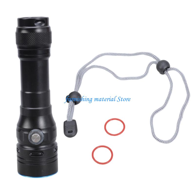 Y5GD Waterproof LED Diving Flashlight Underwater Dives Light Fishing Torches