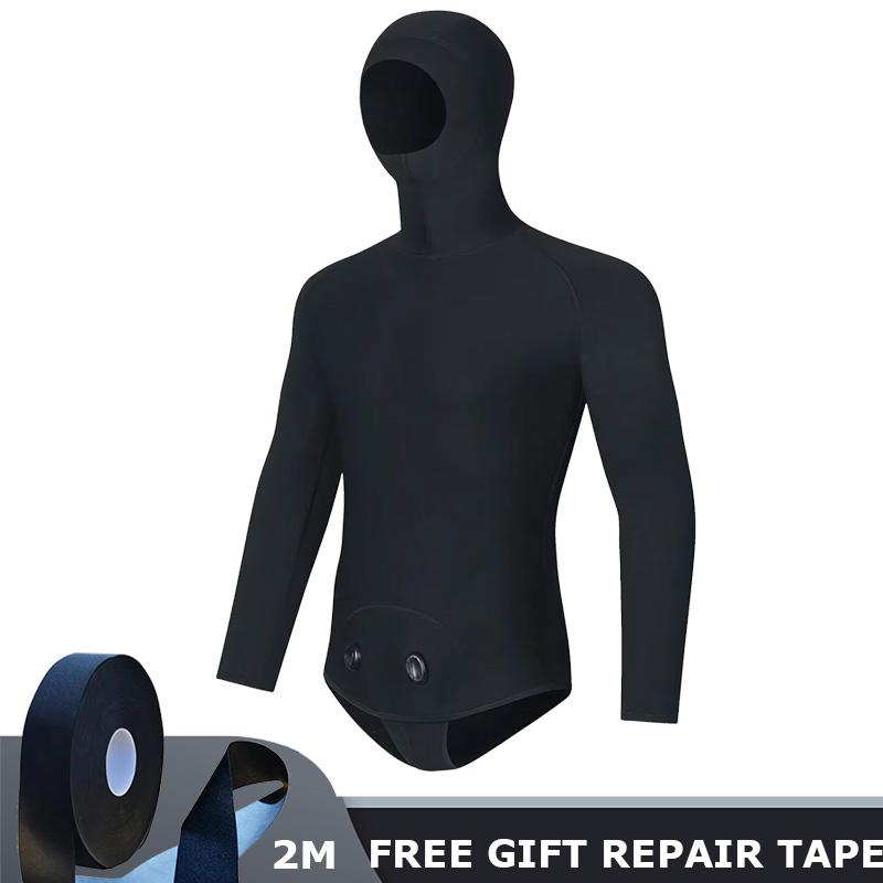 Wetsuit jacket ,Vest Pant ,3mm Neoprene Men s Diving Suit Split Scuba Spearfishing Surfing for cold water Swimsuit S