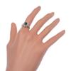 Anello Pt900Platino/zaffiro/diamante #6.2(Dimensione degli Stati Uniti) 5,1g Usato Donna