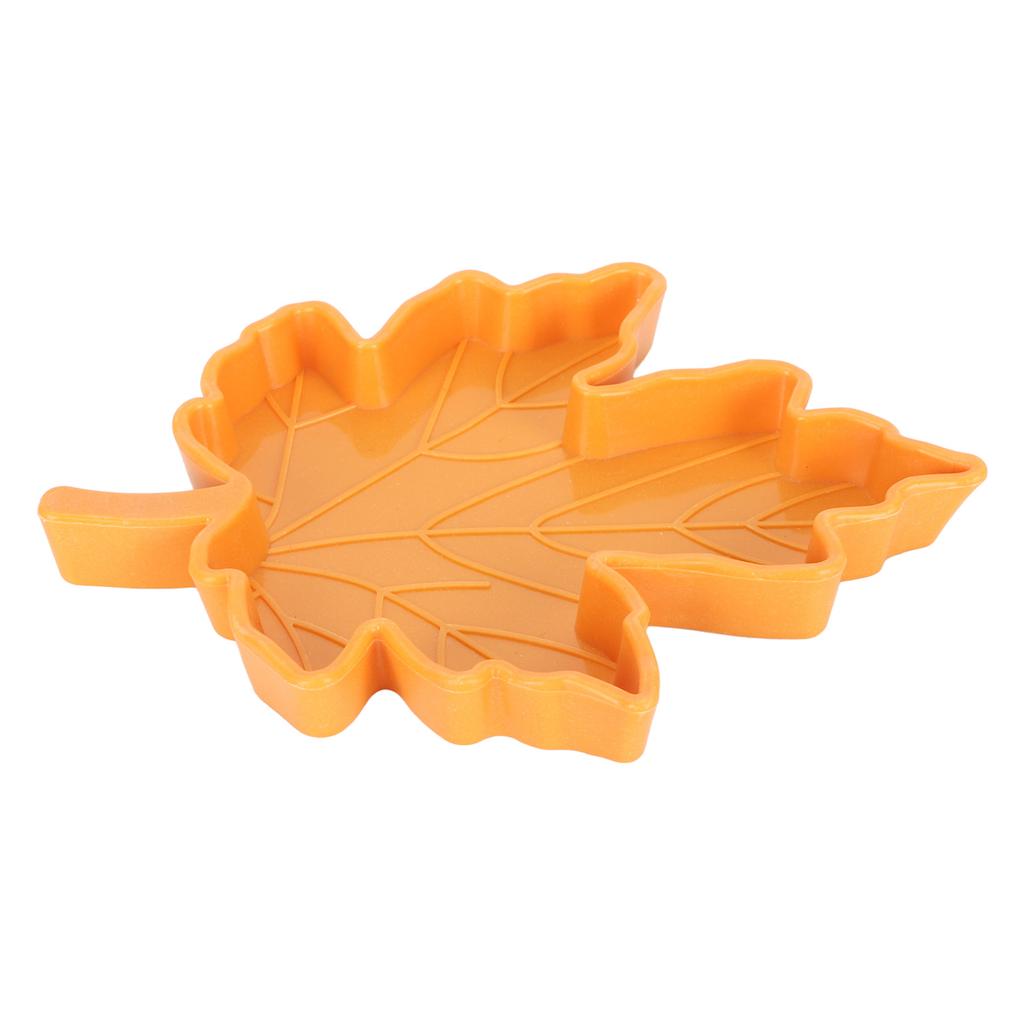 Maple Leaf Shape Reptile Water Feeder Plastic Pet Feeding Bowl Drinking Tray for Geckos Lizards Spiders Turtles