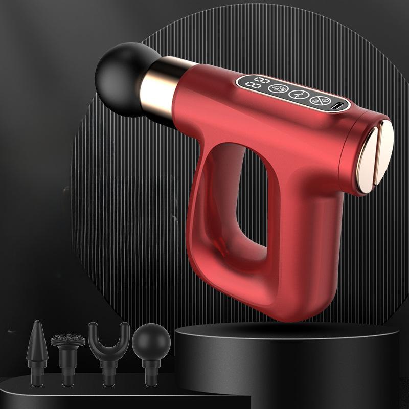 Electric Fascial Gun Muscle Massager Deep Tissue Relief for Neck Back Pain Portable Fitness Recovery Tool