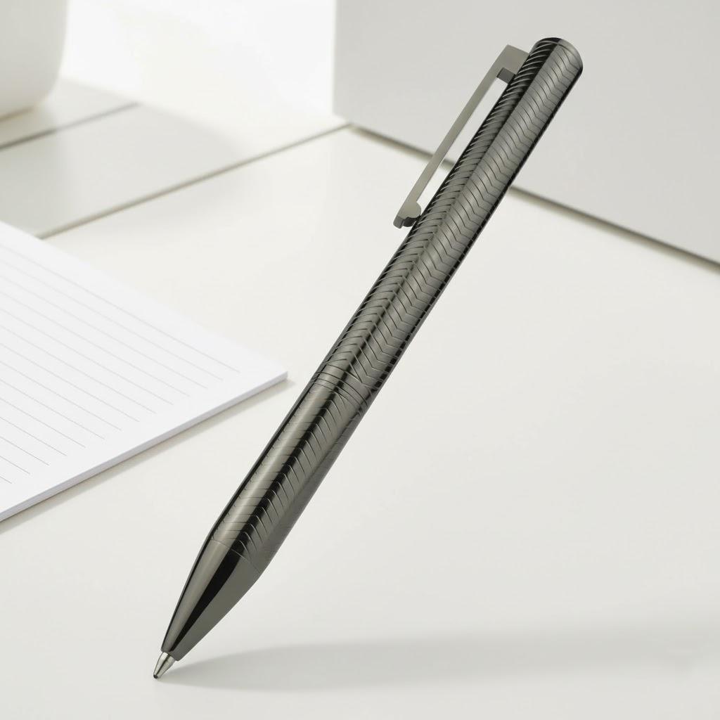 

Fashion Twist Rollerball Pens Capless Metal Chrome Ballpoint Pen Refillable Elegant Signature Gift Pen
