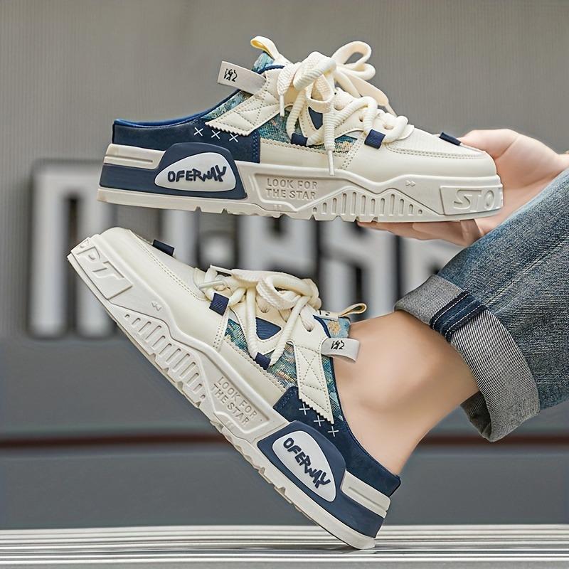 

Мужские туфли на скользящей платформе — дышащие, удобные, с полой конструкцией, подходят для прогулок на свежем воздухе, бега трусцой, многофункциональные, всесезонные. 44 синий