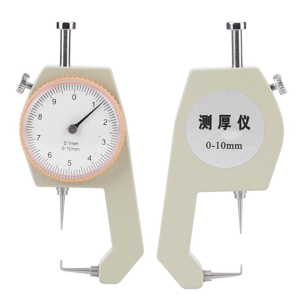 Thickness Gauge Silver Portable Accurate Measuring Jewelry Leather Board Equipment 0?10mmCurved
