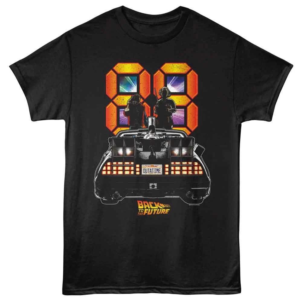 Back To The Future - 88 Back Of The Car -  Solid Children s T-shirt - Black 120