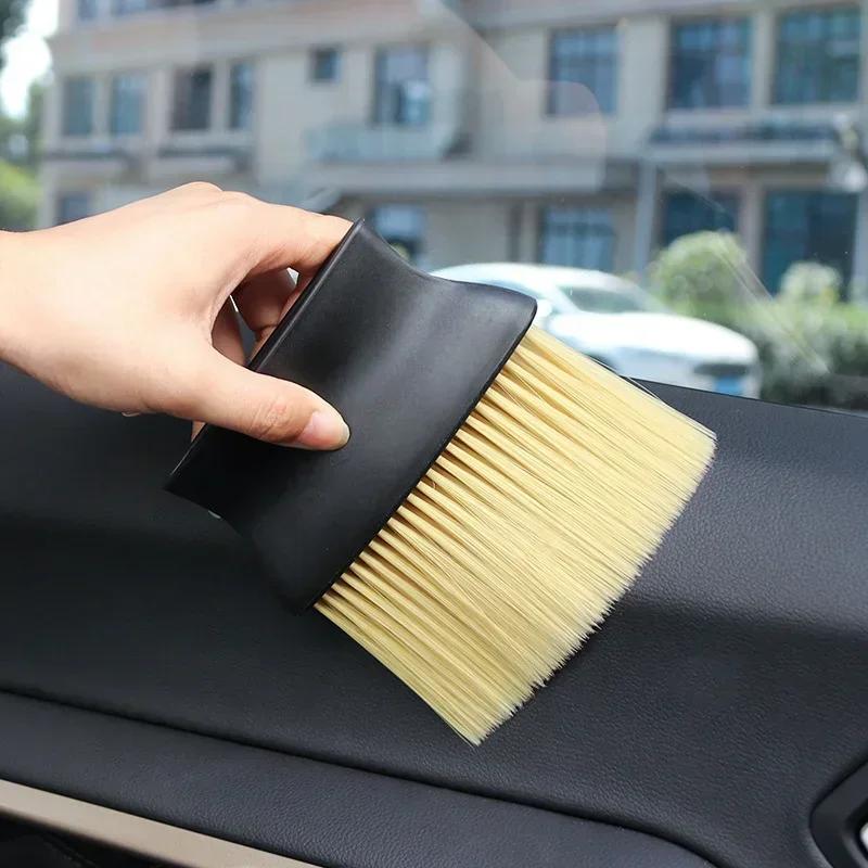 Car Interior Cleaning Brush Ultra-Soft Scratch Free Duster Sweeping Brush Air Vent Car Detailing Gap Dust Removal Tool