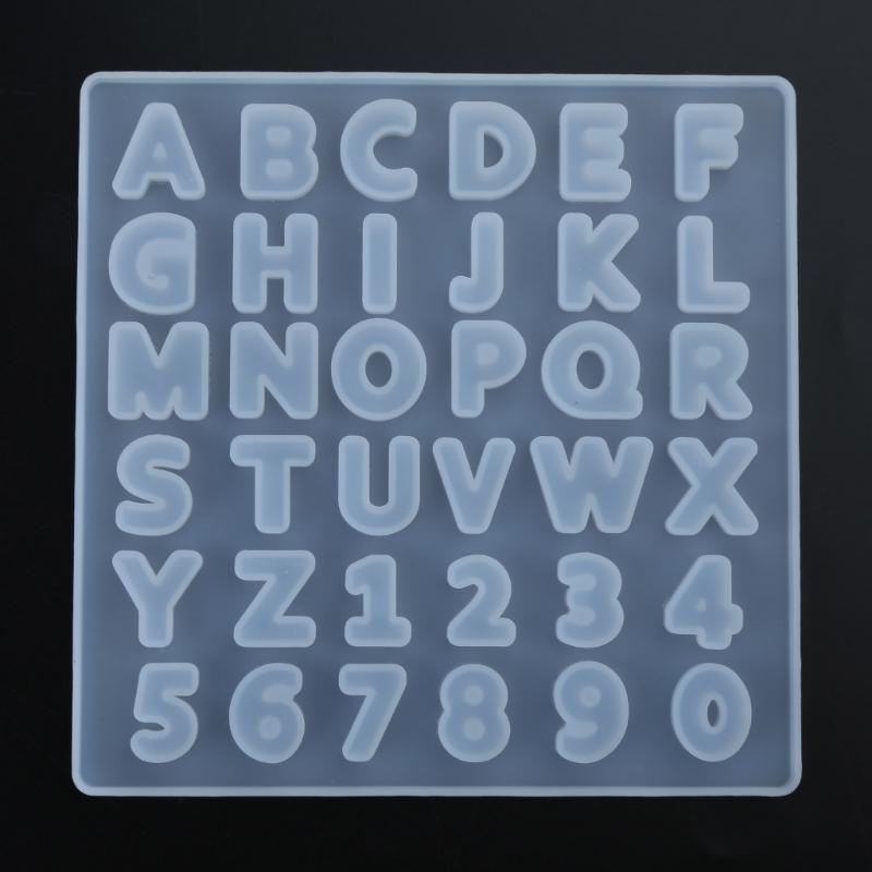 Letter A To Z Mold Alphabet & Number Silicone Mold Epoxy Resin Mold for Jewelry Making Findings Supplies Accessories