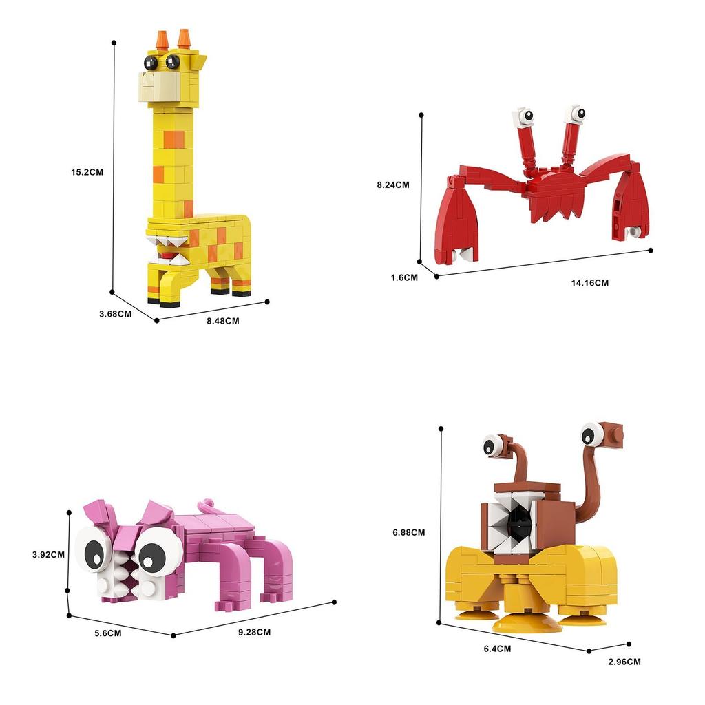 Baban Kindergarten Building Blocks Season 3 Green Monster Doll Garden Handicraft Baban Playground Building Blocks Toy