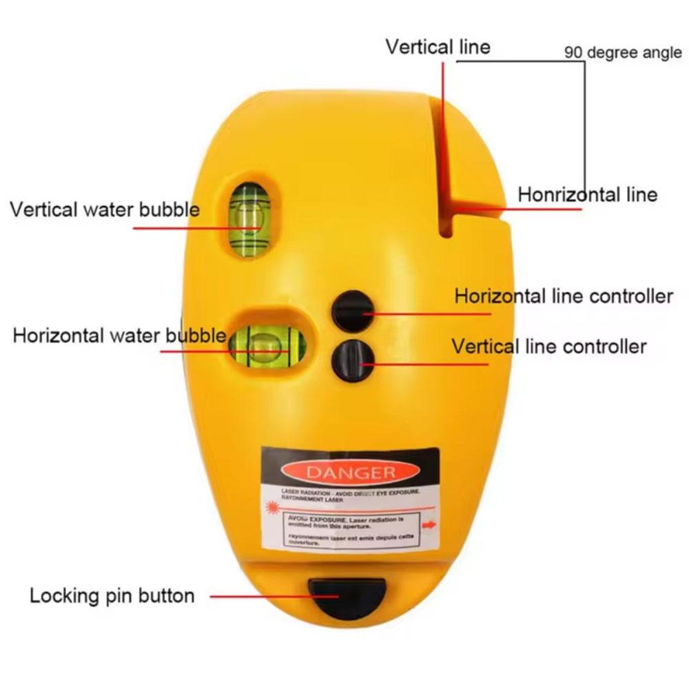 Mini Vertical Bubble Level Tool, Laser Levels, Floor Decoration, Day, Straight Laser, Guided Level Line, Measuring Tool