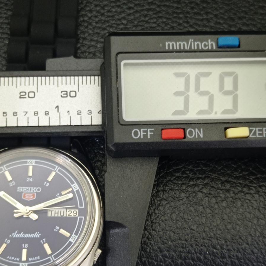 USED JAPAN SEIKO 5 AUTOMATIC 6119C MENS DAY/DATE BLUE DIAL WATCH A427851-2 R1054-a427851