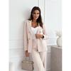 Casual Daily Double-breasted Solid Color Fashion Small Suit Jacket